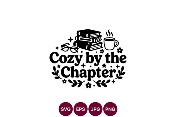 Cozy by the Chapter Book Lover Vector