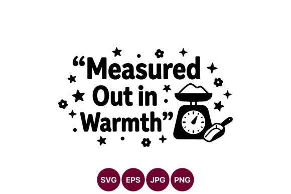Measured Out in Warmth Quote Kitchen