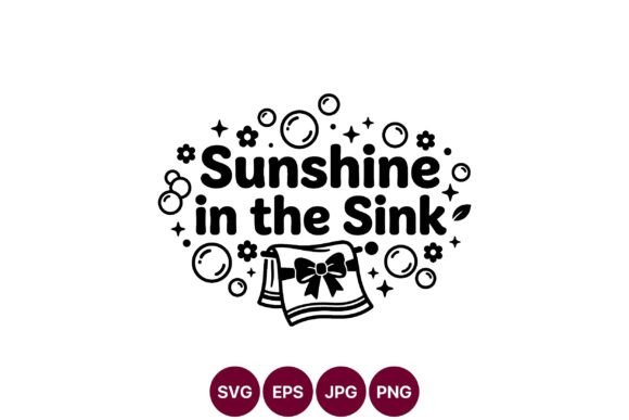 Sunshine in the Sink Script Lettering